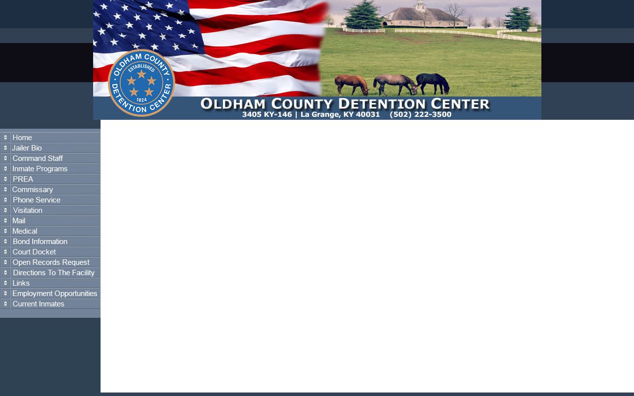 Trimble County recent arrest current-inmate route through Oldham County Detention Center